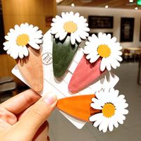 Korean Big Daisy Side Girl Side Clip Simple Flower Bb Clip Hair Clip Temperament Hairpin Headdress Wholesale Nihaojewelry main image 1