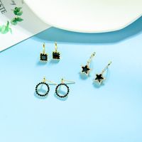 Korean Fashion S925 Silver Needle Earrings Creative Geometric Square Earrings Femininity Diamond Earrings Wholesale Nihaojewelry main image 1