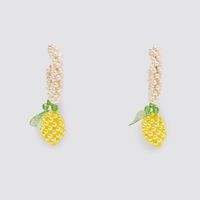 Fashion Trend Handmade Beaded Pineapple Earrings Personality Pearl Earrings Jewelry Wholesale Nihaojewelry main image 3