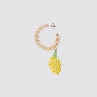 Fashion Trend Handmade Beaded Pineapple Earrings Personality Pearl Earrings Jewelry Wholesale Nihaojewelry main image 4