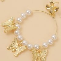 Personality Handmade Pearl Butterfly Earrings Popular Trend Insect Earrings Jewelry Wholesale Nihaojewelry main image 5