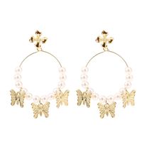 Personality Handmade Pearl Butterfly Earrings Popular Trend Insect Earrings Jewelry Wholesale Nihaojewelry main image 6