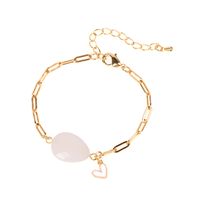 New Oil Drop Small Love Bracelet Fashion Hip-hop Style Thick Chain Bracelet Wholesale Nihaojewelry sku image 5