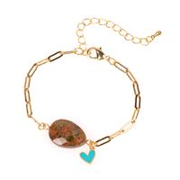 New Oil Drop Small Love Bracelet Fashion Hip-hop Style Thick Chain Bracelet Wholesale Nihaojewelry sku image 11