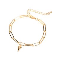 New Hip-hop Style Couple Lock Heart-shaped Key Thick Chain Bracelet Wholesale Nihaojewelry sku image 3
