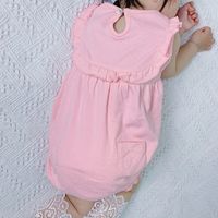 الصيف جديد 0-2 سنة طفلة الطفل الأزياء الكورية الحلو لطيف الوردي الأبيض نقطة سترة رداء الجملة Nihaojewelry main image 4