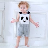 Summer New Cute Cow Animal Shape Sleeveless Robe Kile Rabbit Genuine Children's Clothing Wholesale main image 6