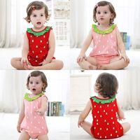 Summer New Casual Cute Super Cute Triangle Ha Comfortable One-piece Baby Clothes Animal Out Crawl Suit Wholesale Nihaojewelry main image 1