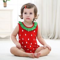 Summer New Casual Cute Super Cute Triangle Ha Comfortable One-piece Baby Clothes Animal Out Crawl Suit Wholesale Nihaojewelry main image 6