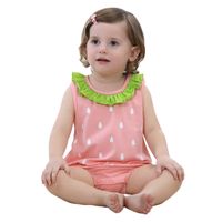 Summer New Casual Cute Super Cute Triangle Ha Comfortable One-piece Baby Clothes Animal Out Crawl Suit Wholesale Nihaojewelry main image 3