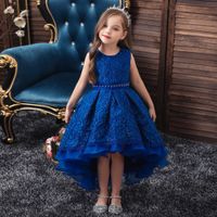 Explosion Models Children's Tail Dress Dress Girls Dress Evening Dress Flower Girl Wedding Dress Kids Wholesale Nihaojewelry main image 1