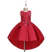 Supply Girl Trailing Dress Skirt Children Dress Pettiskirt Flower Girl Wedding Gown Wholesale Nihaojewelry main image 6