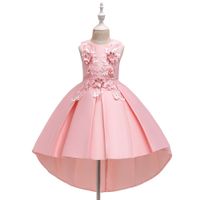 Supply Girl Trailing Dress Skirt Children Dress Pettiskirt Flower Girl Wedding Gown Wholesale Nihaojewelry main image 4