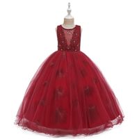 Princess Dress Children Long Dress Wedding Flower Girl Dress Gauze Pettiskirt Wholesale Nihaojewelry main image 6