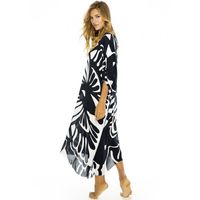 New Rayon Butterfly Printed Sunscreen Beach Jacket Loose Seaside Holiday Long Skirt Swimsuit Outside Smock  Wholesale Nihaojewelry main image 5