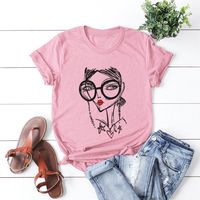 Women's Short Sleeve Printing Casual Fashion Printing sku image 10