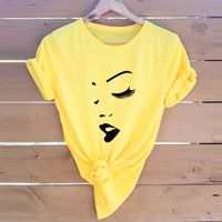 Women's Short Sleeve Printing Casual Fashion Printing sku image 5