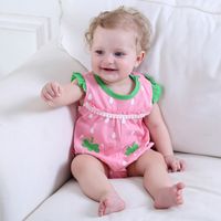 Summer New Casual Cute Super Cute Triangle Ha Comfortable One-piece Baby Clothes Animal Out Crawl Suit Wholesale Nihaojewelry sku image 1