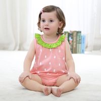 Summer New Casual Cute Super Cute Triangle Ha Comfortable One-piece Baby Clothes Animal Out Crawl Suit Wholesale Nihaojewelry sku image 7