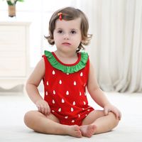 Summer New Casual Cute Super Cute Triangle Ha Comfortable One-piece Baby Clothes Animal Out Crawl Suit Wholesale Nihaojewelry sku image 8