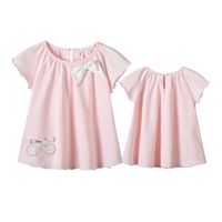 Qile Rabbit Sommer Baby Kleidung Mädchen Kurz Ärmel Ige Koreanische Version Lose Top Damen Stil Besticktes Baby T-shirt sku image 4