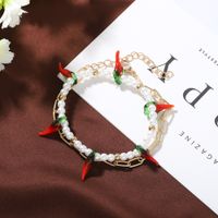 Fashion Multi-layer Pearl Pepper Chain Bracelet Trendy Personality Personalized Holiday Style Bracelet Wholesale Nihaojewelry main image 5