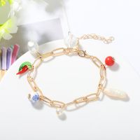 Poivre Coréen Perle Cerise Cloisonné Perles Bracelet Street Shot Mode Créatif Bracelet Mignon En Gros Nihaojewelry main image 1