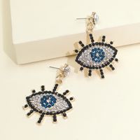 Women's Devil's Eye Micro Diamond Earrings Fashion Temperament Earrings Earrings Wholesale Nihaojewelry main image 1