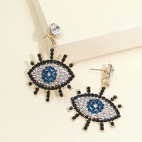 Women's Devil's Eye Micro Diamond Earrings Fashion Temperament Earrings Earrings Wholesale Nihaojewelry main image 3