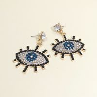 Women's Devil's Eye Micro Diamond Earrings Fashion Temperament Earrings Earrings Wholesale Nihaojewelry main image 4