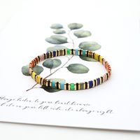 Rainbow Style Fashion Beach Bohemian Bracelet Imported Tila Beaded Jewelry Wholesale Nihaojewelry main image 5
