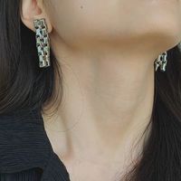 New Retro Chain Earrings Women Creative Chain Earrings Zipper Style Earrings Wholesale Nihaojewelry main image 1