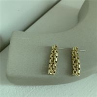 New Retro Chain Earrings Women Creative Chain Earrings Zipper Style Earrings Wholesale Nihaojewelry main image 4