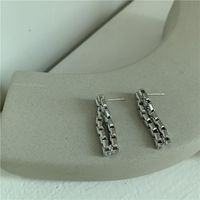 New Retro Chain Earrings Women Creative Chain Earrings Zipper Style Earrings Wholesale Nihaojewelry main image 5