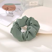 Fashion Hair Scrunchies Retro Hair Rope Ring Solid Color Cloth Hair Tie Hair Rope Wholesale Nihaojewelry main image 4