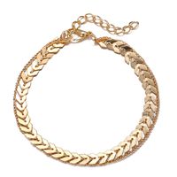 Hot Sale Aircraft Chain Anklet Suit Creative Retro Simple Alloy Gold Two-layer Anklet Wholesale Nihaojewelry main image 3