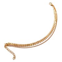 Hot Sale Aircraft Chain Anklet Suit Creative Retro Simple Alloy Gold Two-layer Anklet Wholesale Nihaojewelry main image 5