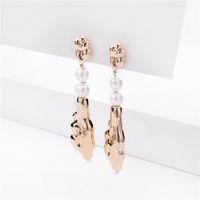 Fashion Jewelry Natural Pearl Metal Baroque Earrings Wholesale Nihaojewelry main image 2