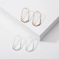 Fashion Big Jewelry Simple Metal Wind Geometry Water Droplet Alloy Exaggerated Big Earrings Wholesale Nihaojewelry main image 1