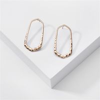 Fashion Big Jewelry Simple Metal Wind Geometry Water Droplet Alloy Exaggerated Big Earrings Wholesale Nihaojewelry main image 3