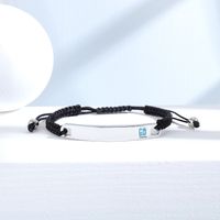 Tendencia De Venta Caliente Marca De Flexión Fuente De Joyería Pulsera De Pareja De Acero De Titanio Pulsera Personalizada Brillante Personalizada Letras Al Por Mayor Nihaojewelry main image 6