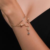 New Super Fairy Tassel Pendant Hollow Butterfly Anklet Frosty Anklet Summer Beach Double-layer Foot Ornaments Wholesale Nihaojewelry main image 3
