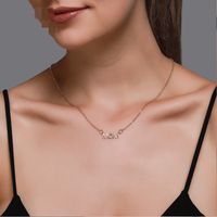 Mother's Day Necklace Simple Wild English Alphabet Necklace Mom Pendant Clavicle Chain Creative Holiday Gift Wholesale Nihaojewelry main image 3