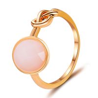 Korea Sweet Knotted Ring Small Fragrance Style Simple Opal Ring Cute Wild Tail Ring Girlfriends Wholesale Nihaojewelry main image 1