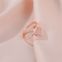 Temperament Ginkgo Leaf Ring Female Trend Light Luxury Simple Ladies Single Ring Cold Wind Open Index Finger Ring Wholesale Nihaojewelry main image 5