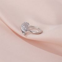 Temperament Ginkgo Leaf Ring Female Trend Light Luxury Simple Ladies Single Ring Cold Wind Open Index Finger Ring Wholesale Nihaojewelry main image 6