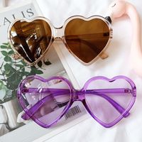 New Korean Fashion Wild Sunglasses Cute Sunglasses Peach Heart Love Glasses Tide Wholesale Nihaojewelry main image 5