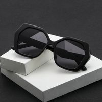 New Fashion Polygon Sunglasses Retro Glasses Trend Sunglasses Big Frame Thick Edge Sunglasses Wholesale Nihaojewelry main image 6