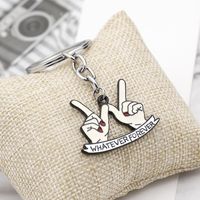 Explosion Keychain Valentine's Day Gift Gesture W Forever Forever Keychain Wholesale Nihaojewelry main image 3