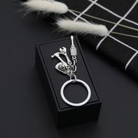 Explosion Keychain New Keychain Father&#39;s Day Gift Cowboy Hat Tool Three-piece Keychain Wholesale Nihaojewelry main image 6
